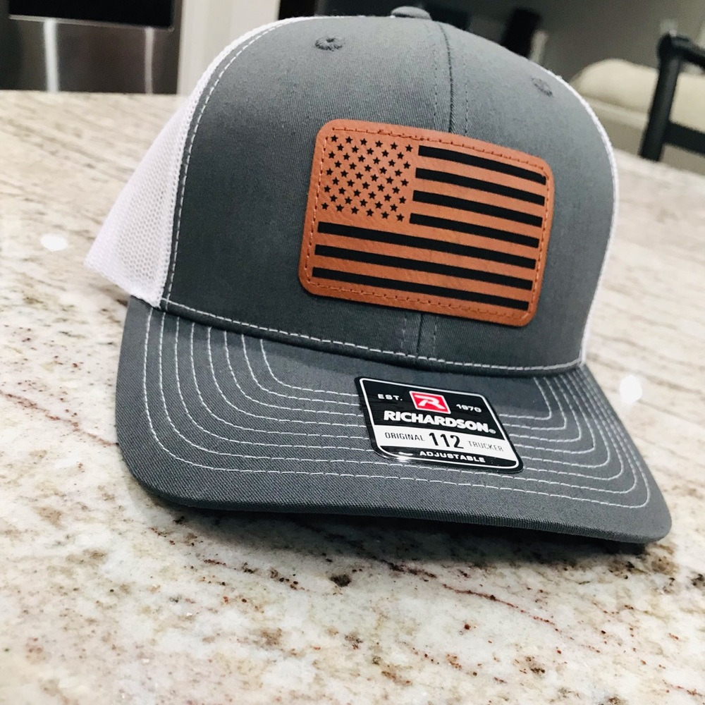 Richardson 112 Leather patch hat 🧢